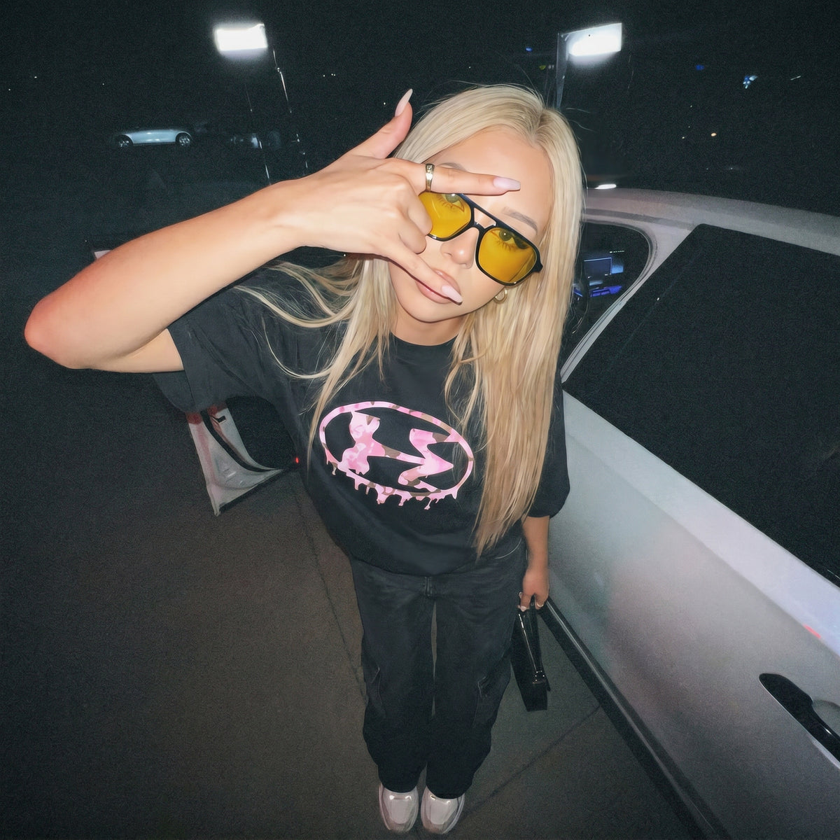 Boxy Black Tee Summer Club