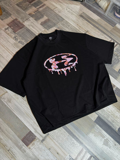 Boxy Black Tee Summer Club