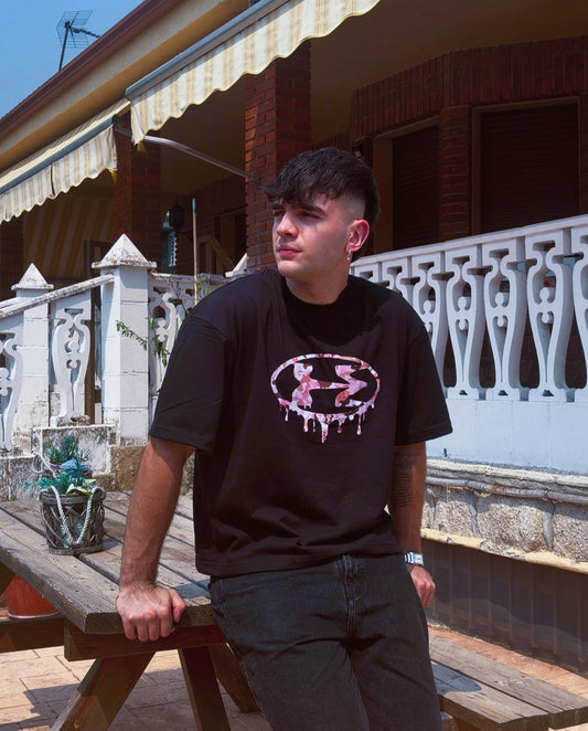 Boxy Black Tee Summer Club