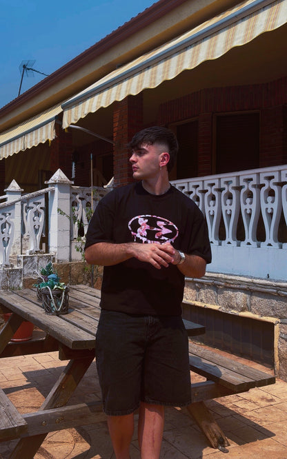 Boxy Black Tee Summer Club