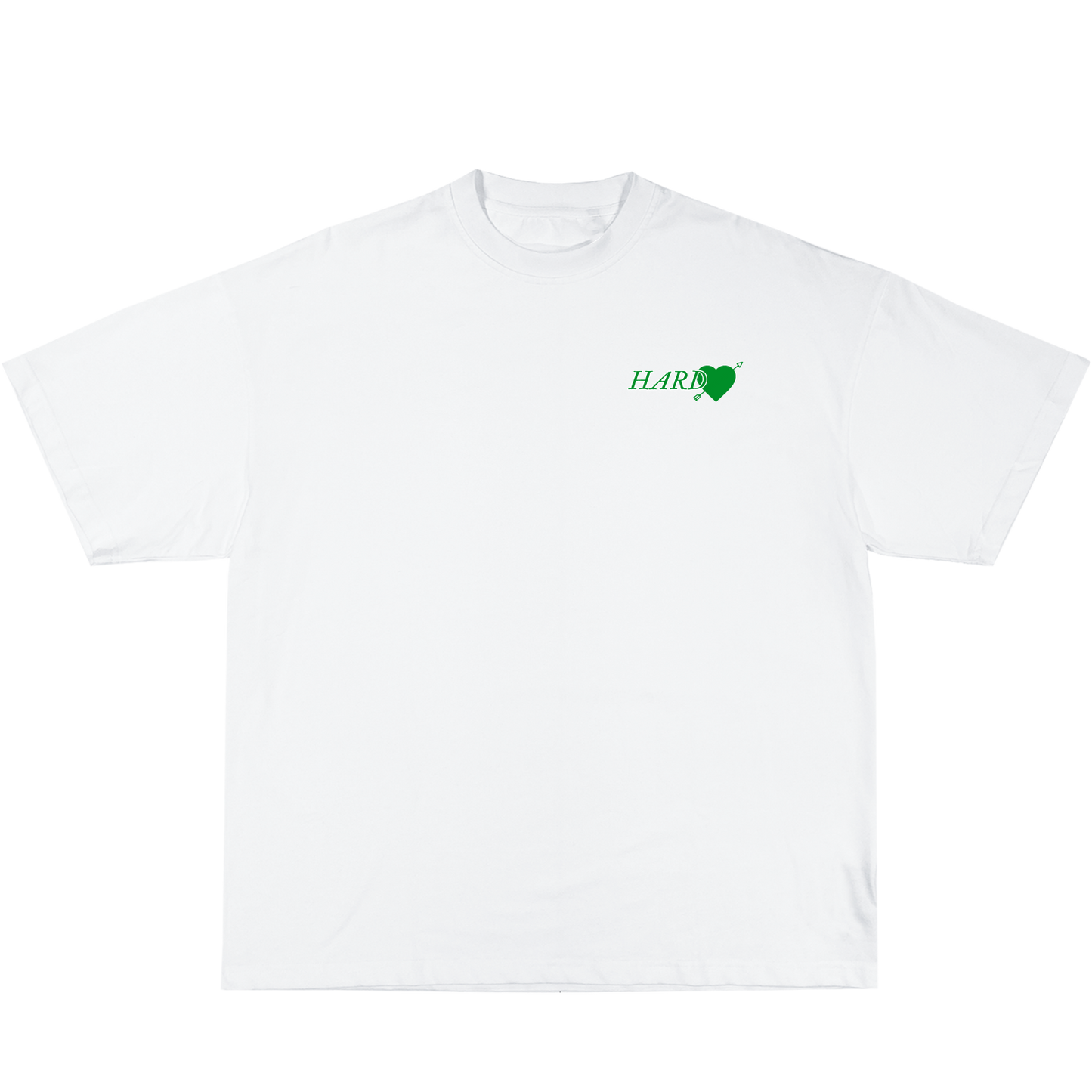 LOVE ME TEE WHITE AND GREEN